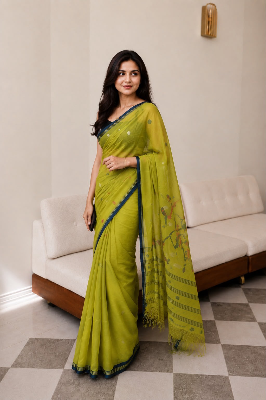 Pure Jamdani Handloom Saree - Image 2