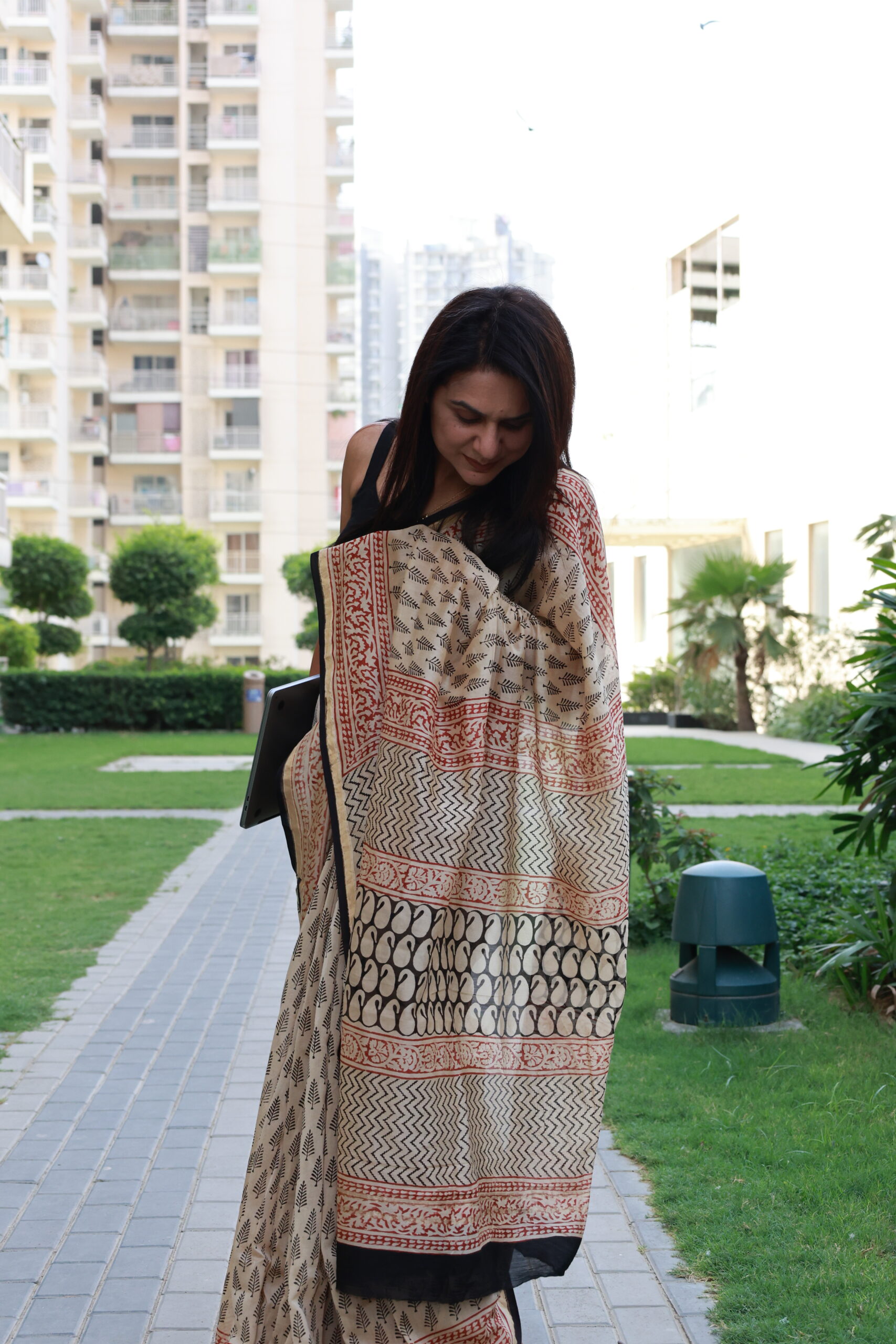 Handloom Chanderi Saree - Image 3