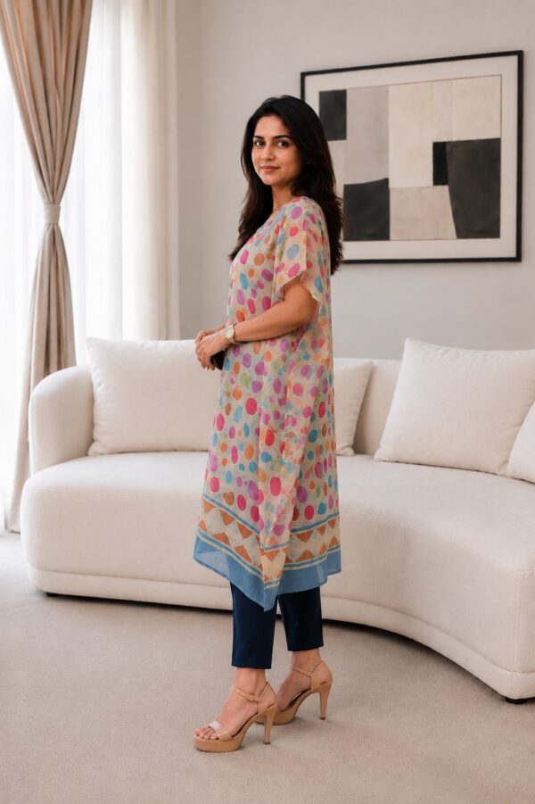 Pure Desi Tussar Silk Kaftan