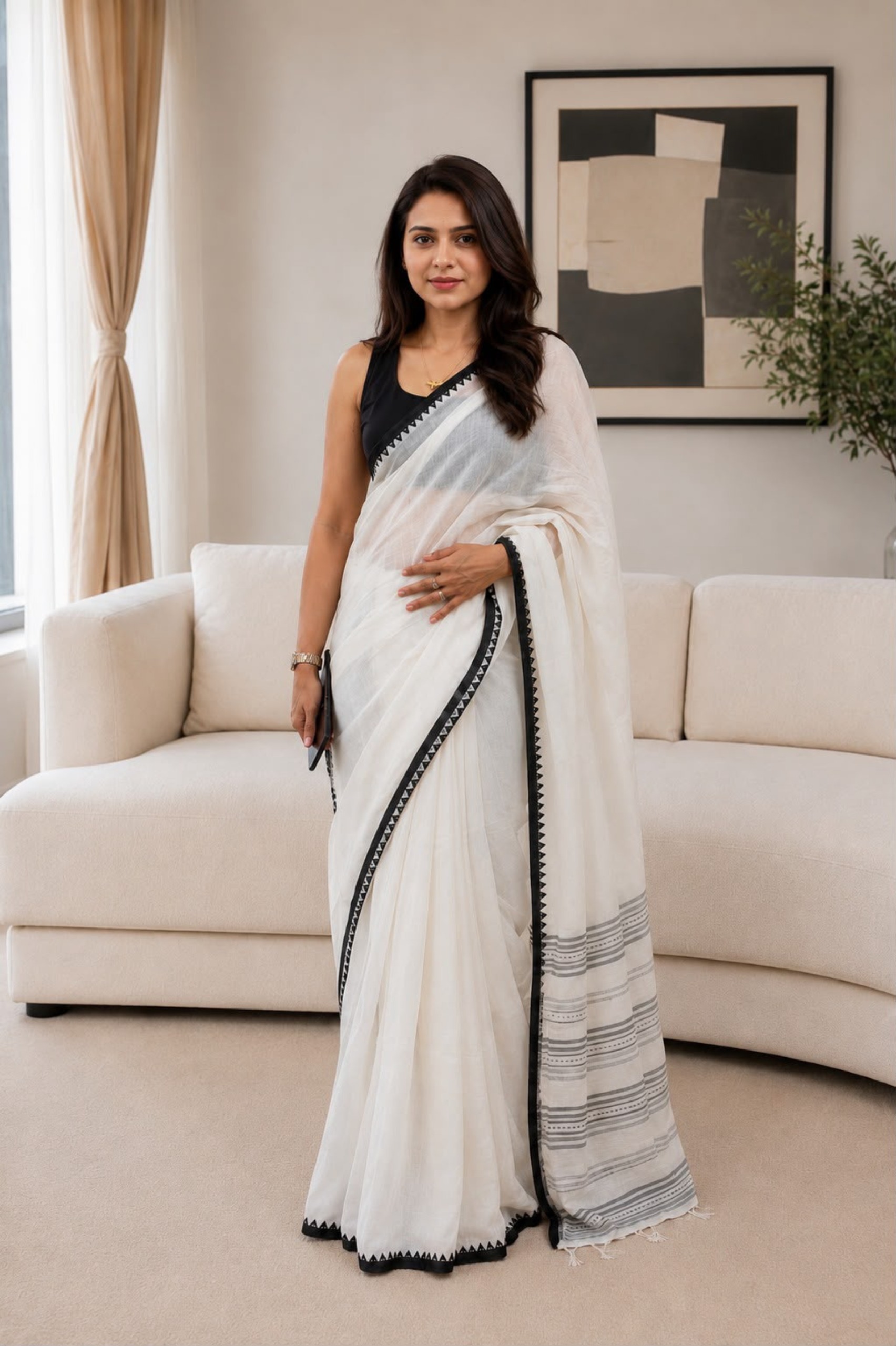 Calcutta Handloom Cotton Saree