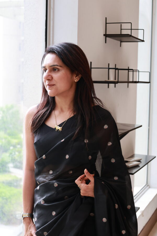 Chanderi silk handloom saree