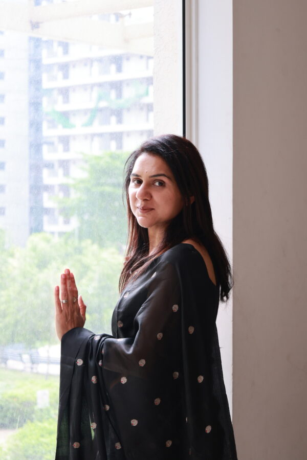 Chanderi silk handloom saree