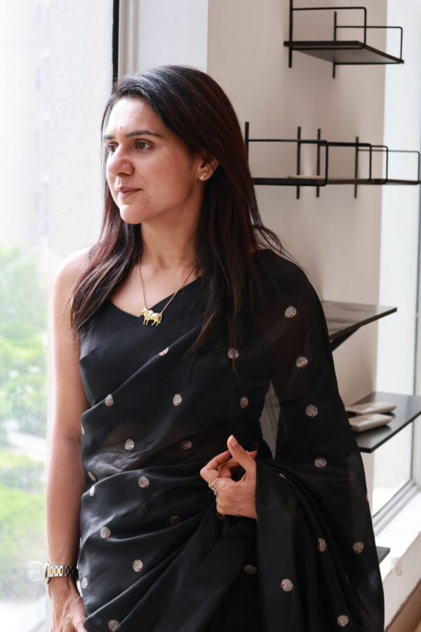 Chanderi silk handloom saree