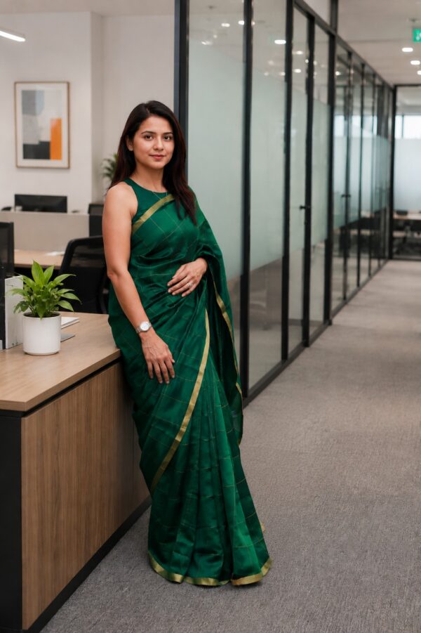 The Decision Maker – Multi-Silk Desi Tussar Saree