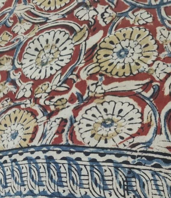 Pedana Cotton Kalamkari Saree