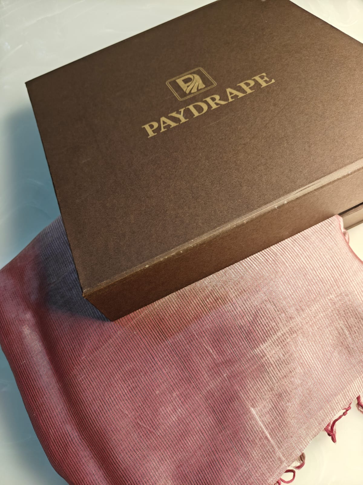Mangalagiri Handloom Saree – Rose Mauve - Image 3
