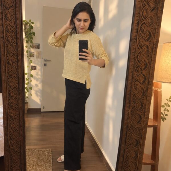 Musturd Handloom Royal Look Top