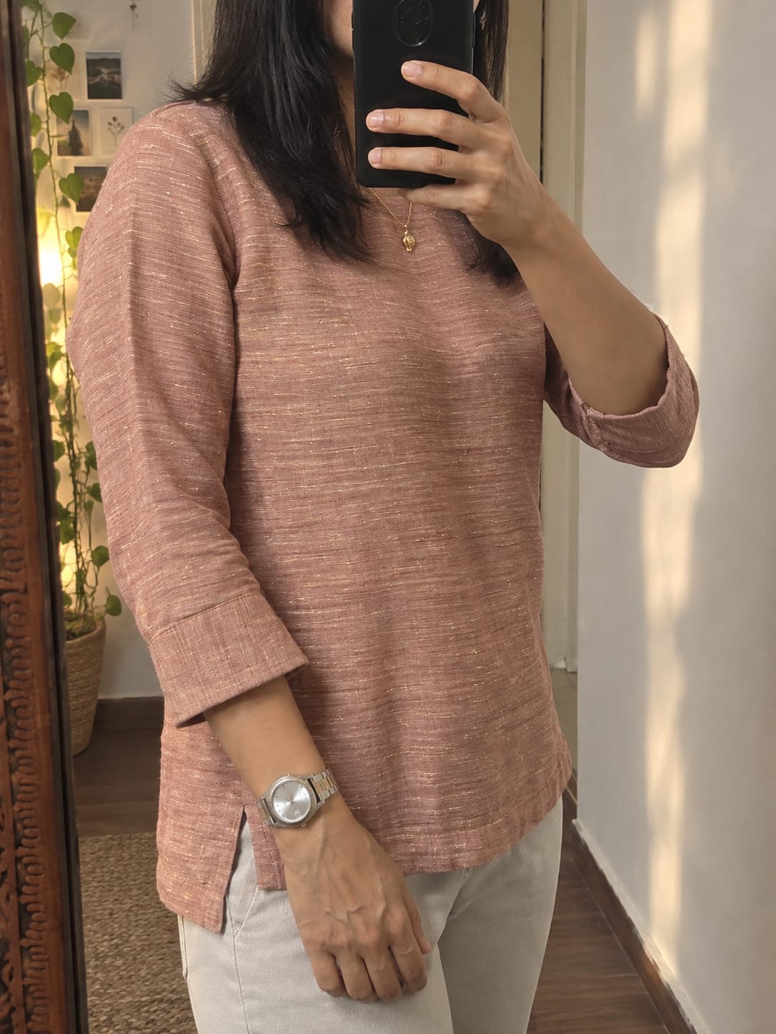 Khadi Handloom Royal Look Top