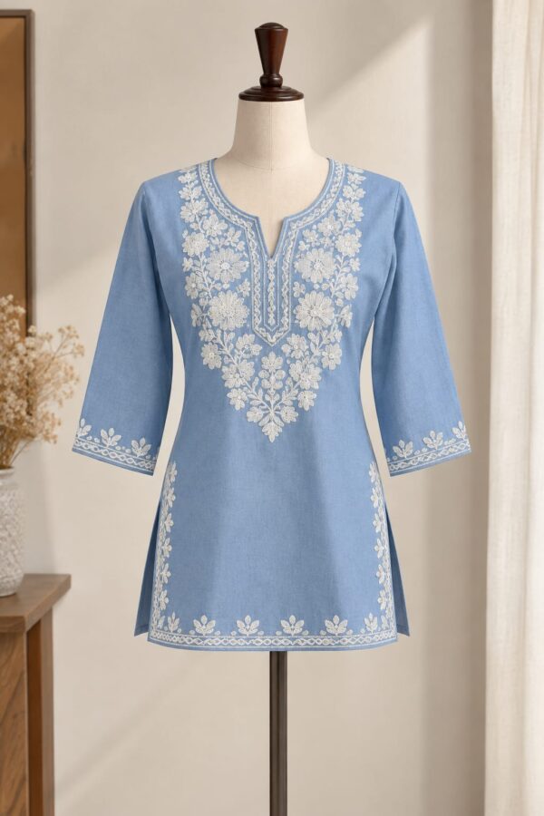 The first move Kurti (powder blue)
